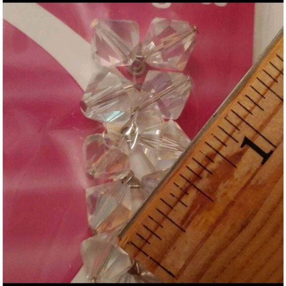 5 pkgs Fashion glass bicone large crystal AB bead charm - Picture 3 of 3